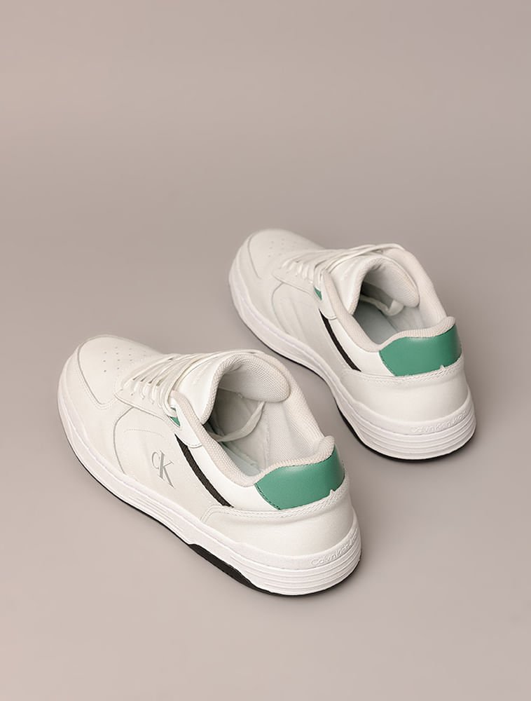 Tênis Masculino Court Calvin Klein Jeans - Branco Branco 3
