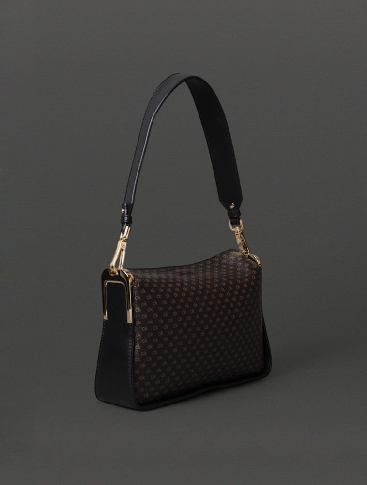 Bolsa Feminina Monograma Calvin Klein - Marrom Marrom 2
