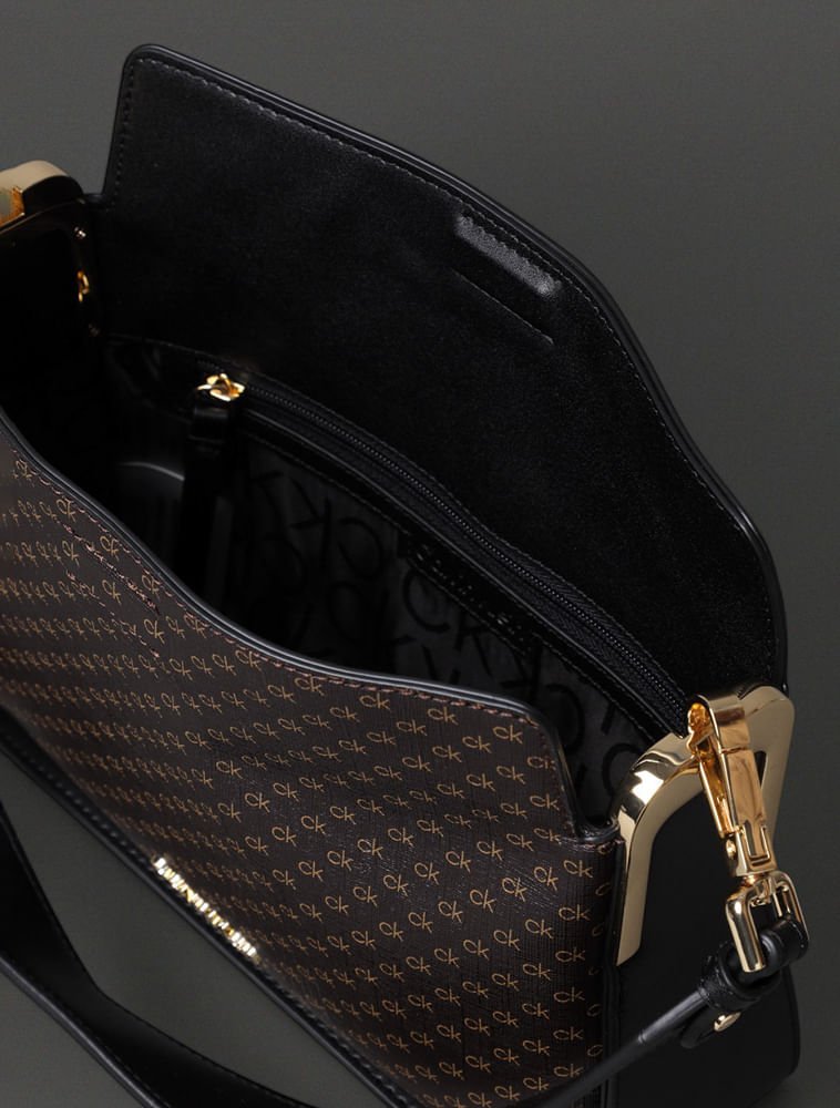 Bolsa Feminina Monograma Calvin Klein - Marrom Marrom 3