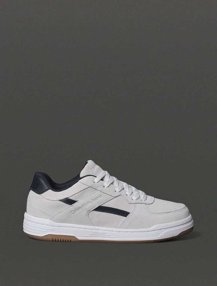 Tênis Masculino Court Camurça Layers Calvin Klein Jeans - Off White