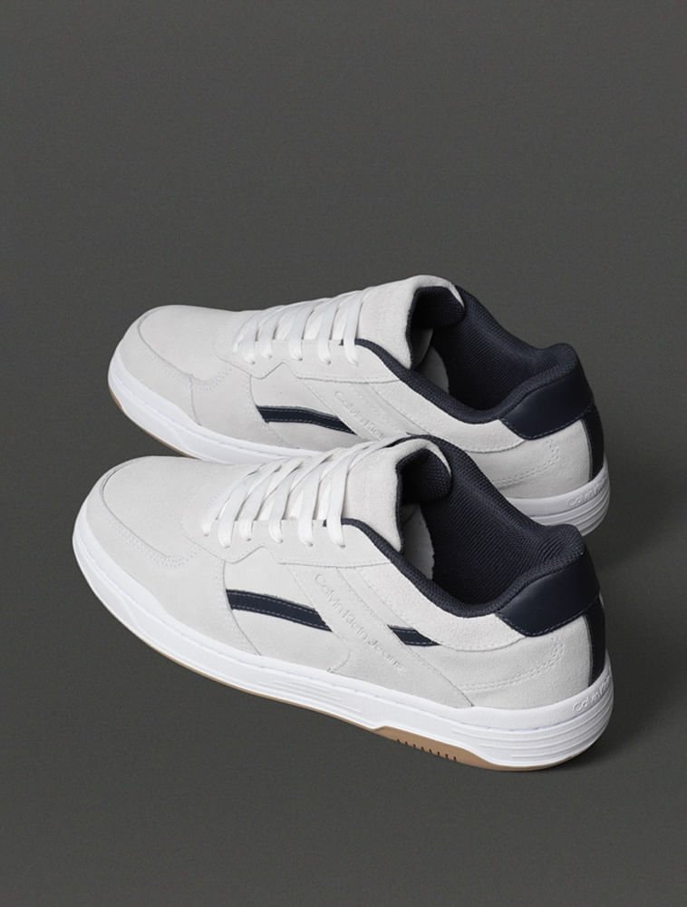 Tênis Masculino Court Camurça Layers Calvin Klein Jeans - Off White Off White 3