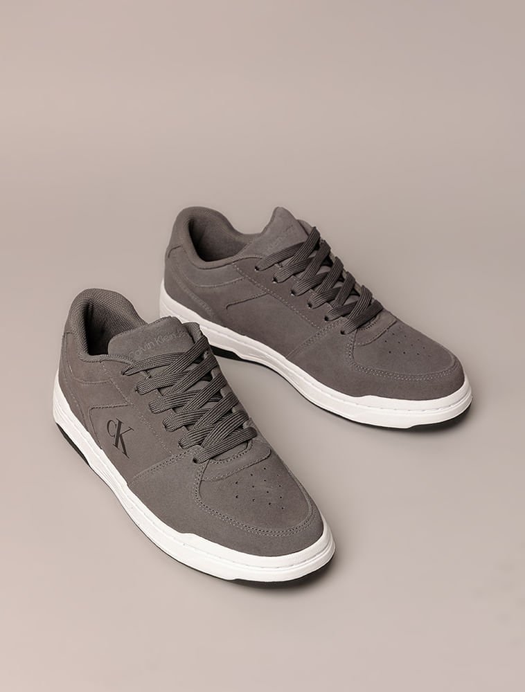 Tênis Masculino Court Camurça Calvin Klein Jeans - Chumbo Chumbo 2