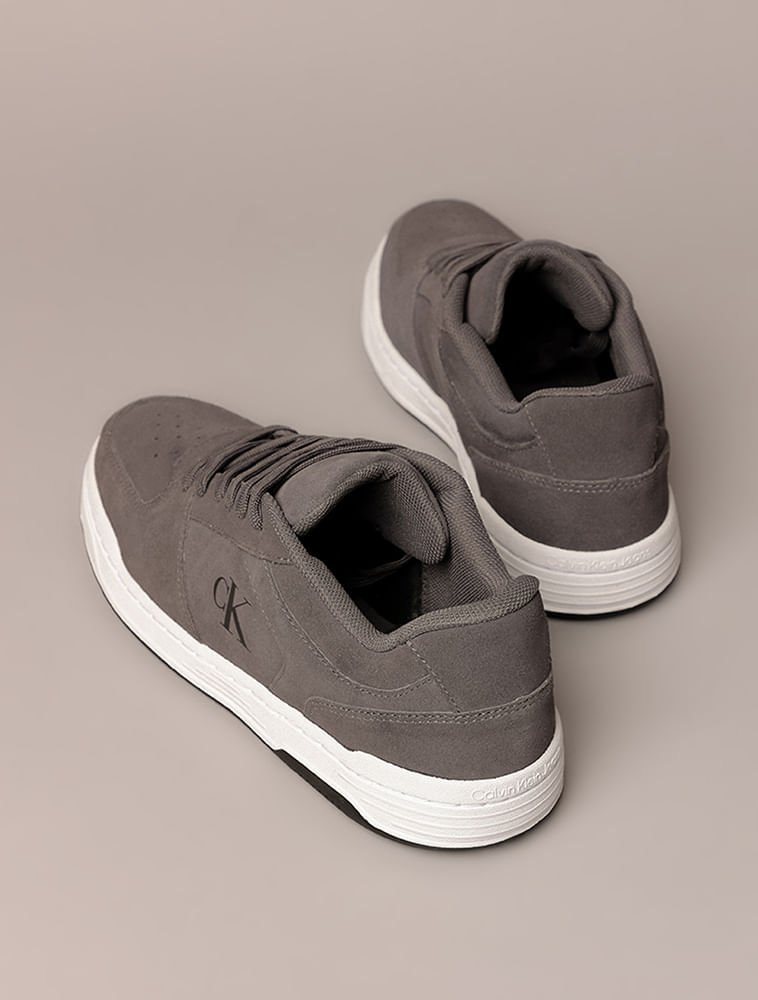 Tênis Masculino Court Camurça Calvin Klein Jeans - Chumbo Chumbo 3