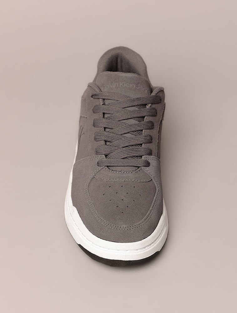 Tênis Masculino Court Camurça Calvin Klein Jeans - Chumbo Chumbo 4