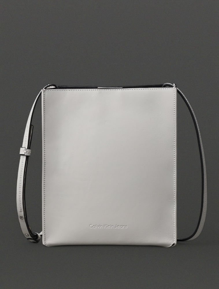 Bolsa Média Feminina Square Calvin Klein Jeans - Off White