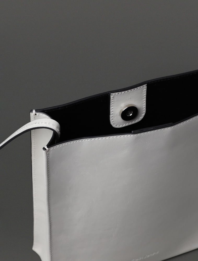 Bolsa Média Feminina Square Calvin Klein Jeans - Off White Branco 3