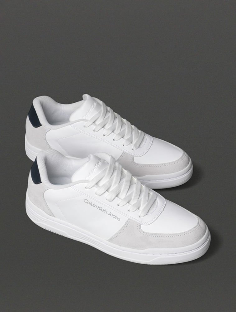Tênis Masculino Court Calvin Klein Jeans - Branco Branco 2