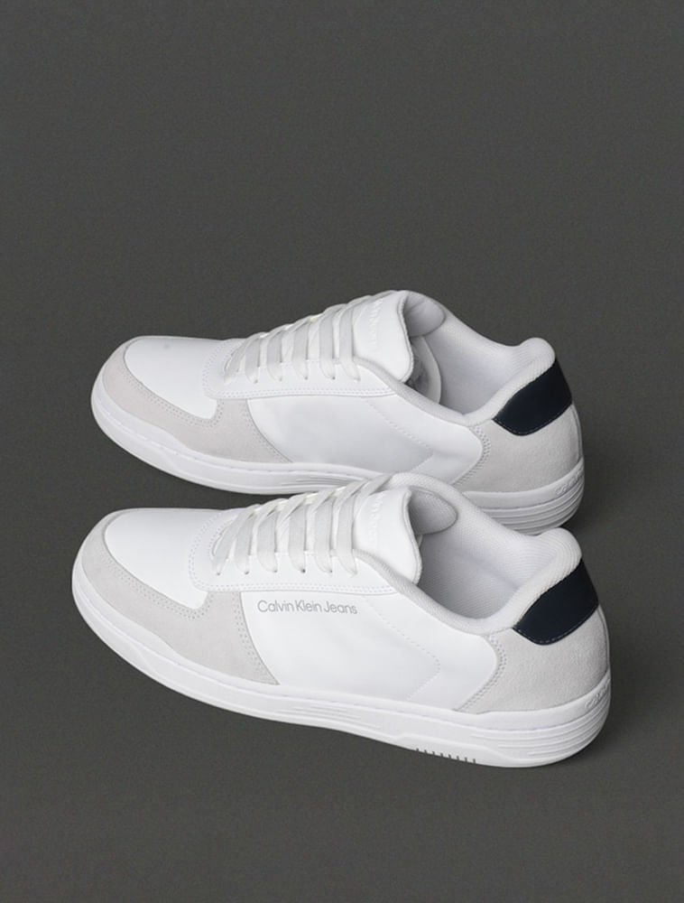 Tênis Masculino Court Calvin Klein Jeans - Branco Branco 3