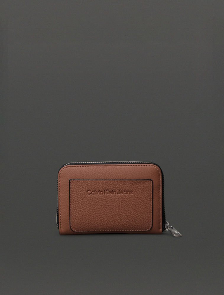 Carteira Feminina Pequena Queima Calvin Klein Jeans - Havana Havana 2