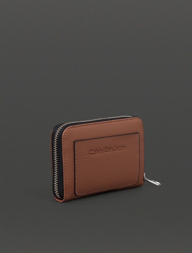 Carteira Feminina Pequena Queima Calvin Klein Jeans - Havana Havana 3