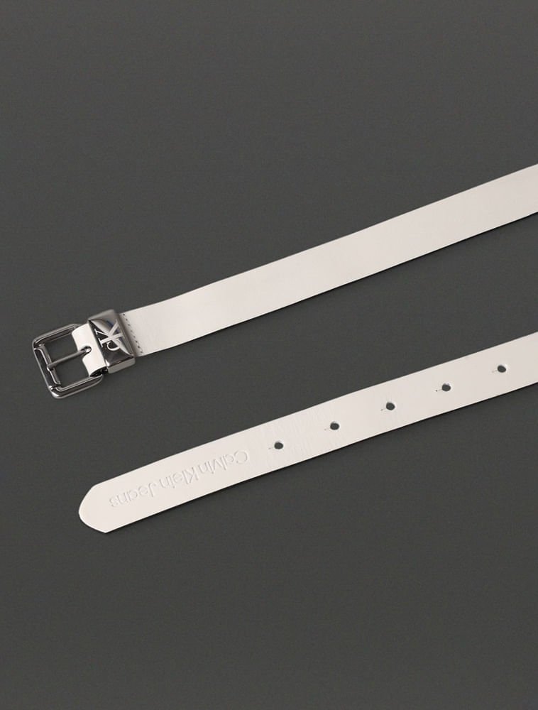 Cinto Feminino Passante Metal Calvin Klein Jeans - Off White Branco 2