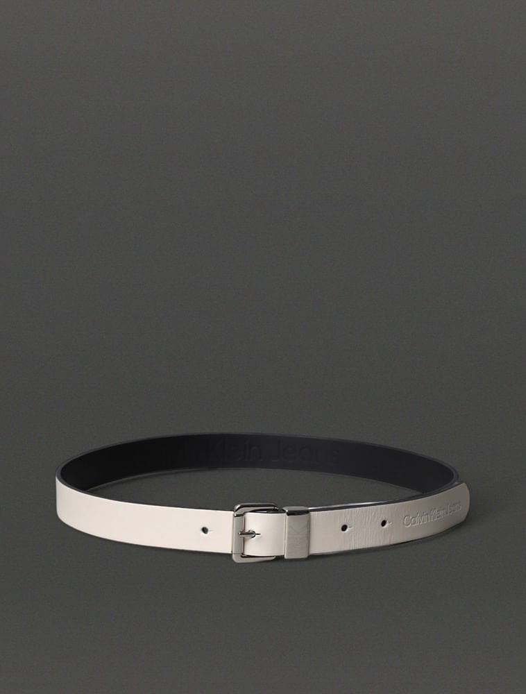 Cinto Feminino Passante Metal Calvin Klein Jeans - Off White Branco 3