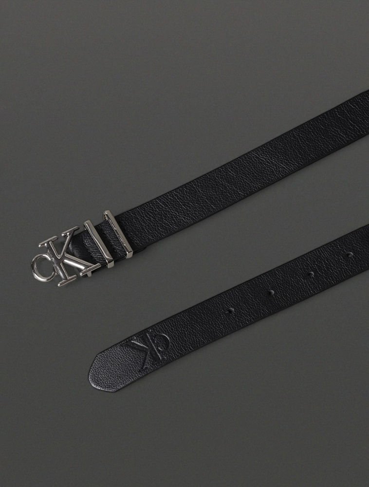 Cinto Ckj Fivela Ck - Preto Preto 2