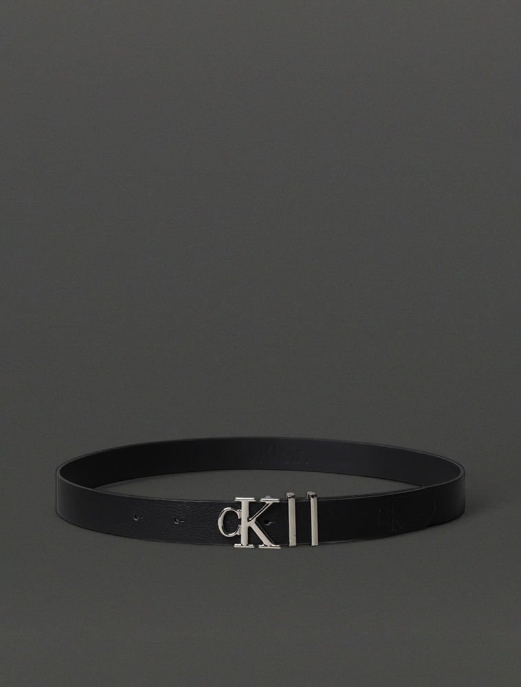 Cinto Ckj Fivela Ck - Preto Preto 3
