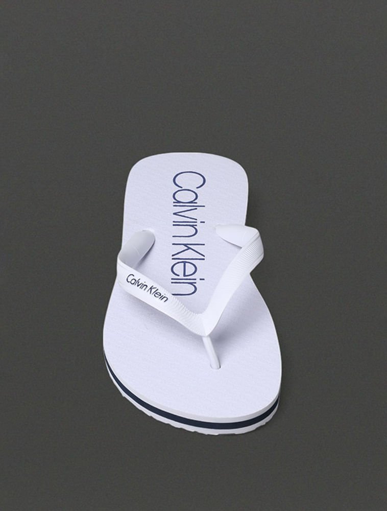 Chinelo Swim Calvin Klein - Branco Branco 4