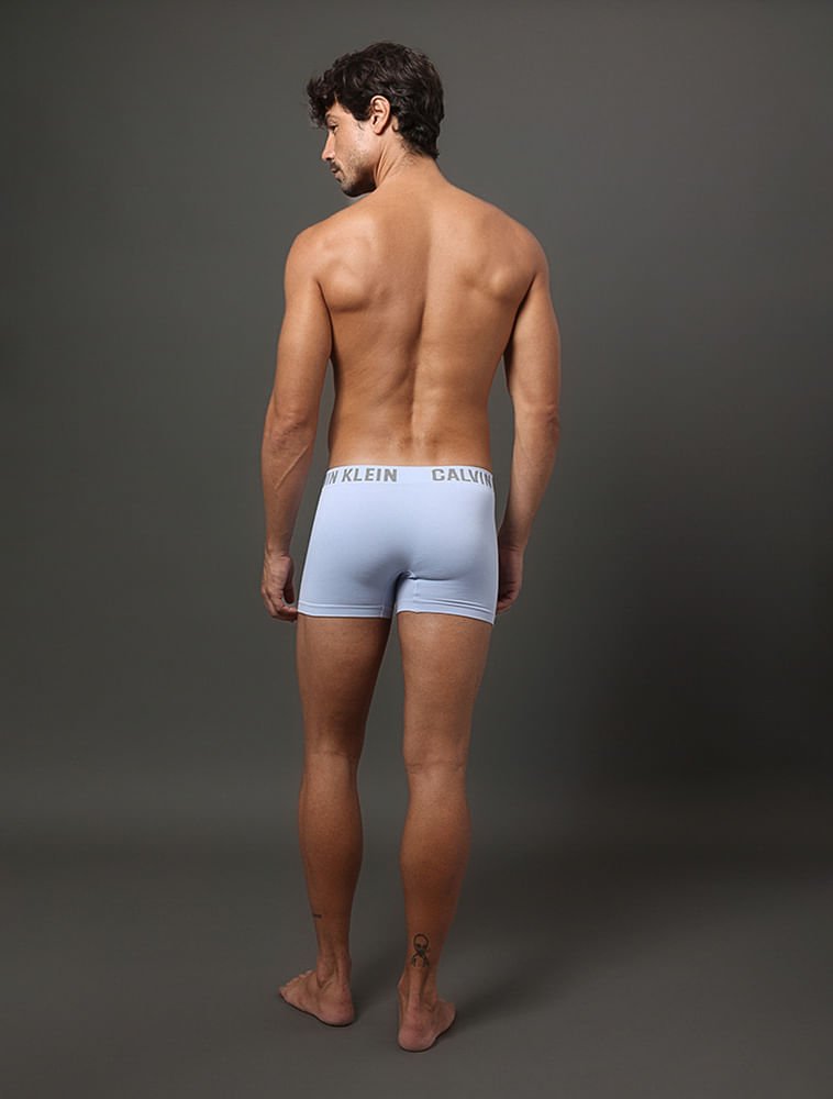 Kit 2 Cuecas Trunk Sem Costura Calvin Klein Underwear - Marinho Com Azul Claro Azul Marinho/Azul Claro 3