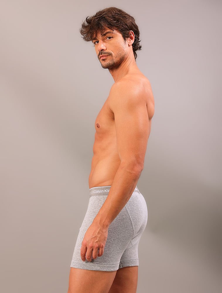 Kit 3 Cuecas Boxer Brief Cotton Calvin Klein Underwear - Multi Multi 7