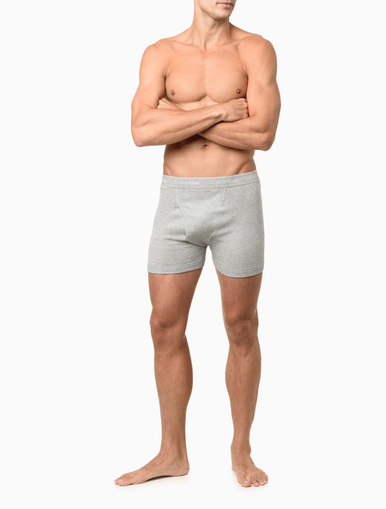Kit 3 Cuecas Boxer Brief Cotton Calvin Klein Underwear - Multi