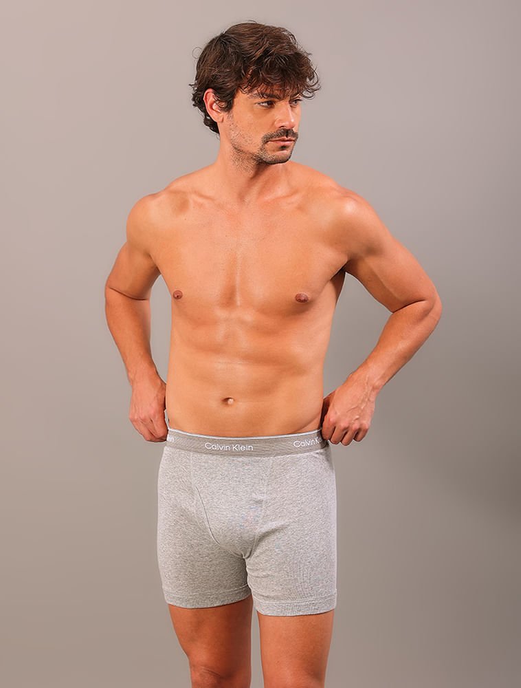 Kit 3 Cuecas Boxer Brief Cotton Calvin Klein Underwear - Multi Multi 4