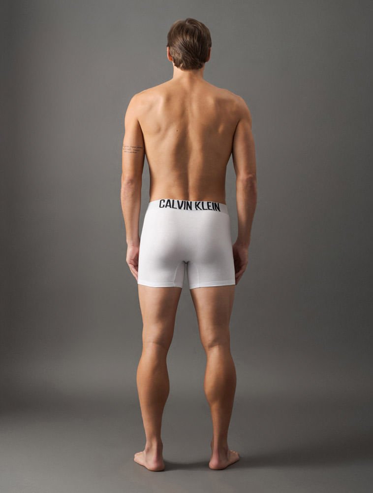 Kit 2 Cuecas Boxer Cotton Intense Power Calvin Klein Underwear - Branco/Branco Branco 2