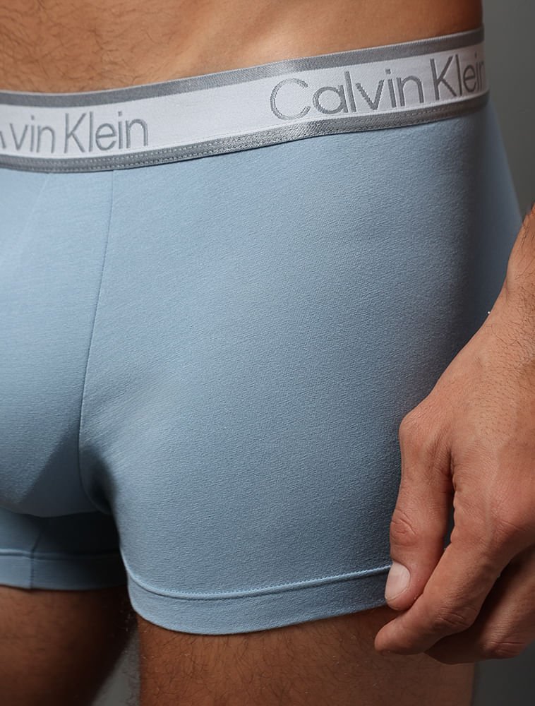 Cueca Trunk Modal Tonal Calvin Klein Underwear - Azul Claro Azul 4