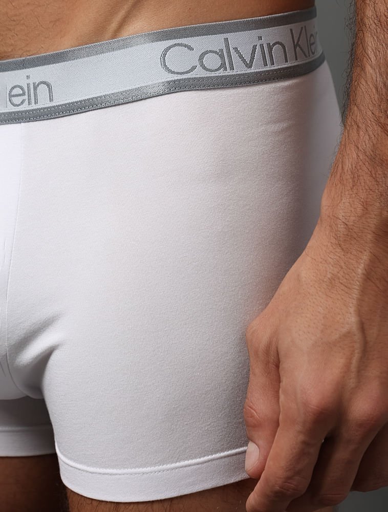 Cueca Trunk Modal Tonal Calvin Klein Underwear - Branco Branco 4