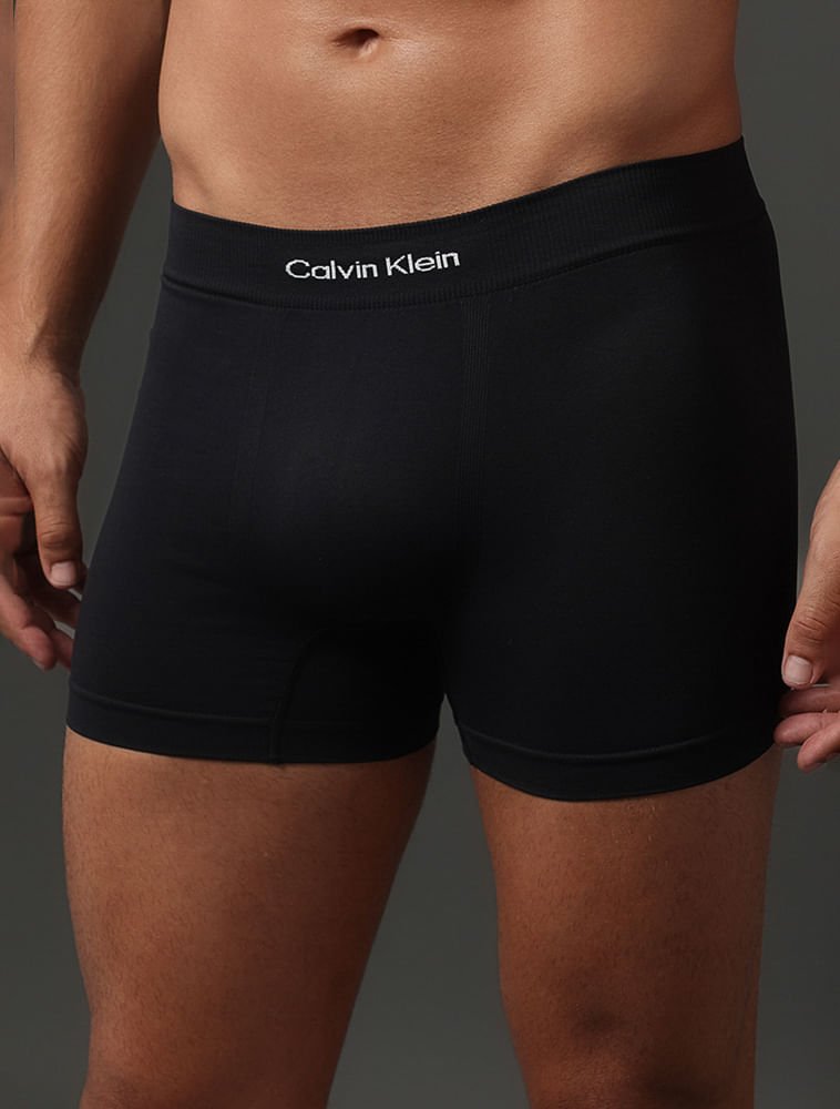 Cueca Trunk Modern Logo Seamless Calvin Klein Underwear - Preto Preto 4