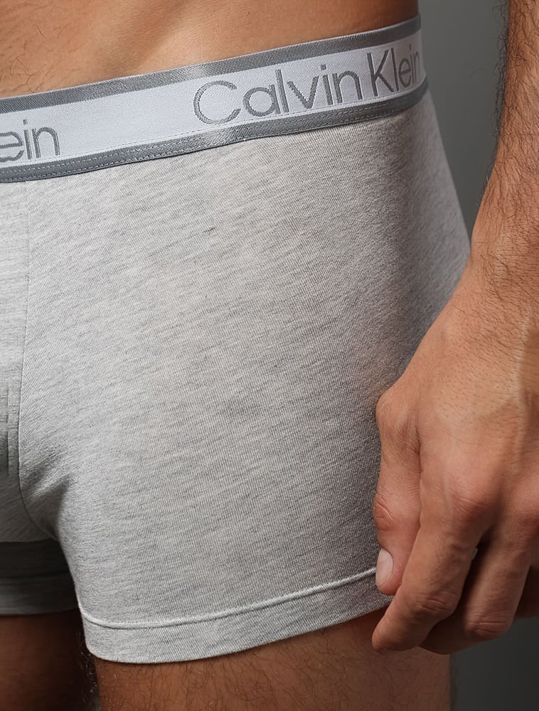 Cueca Trunk Modal Tonal Calvin Klein Underwear - Mescla Cinza 4