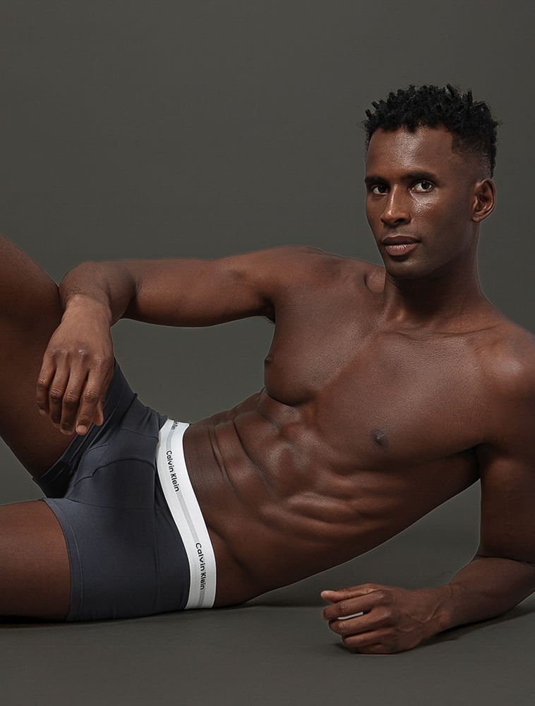 Cueca Trunk Modal Modern Calvin Klein Underwear - Grafite Cinza 5