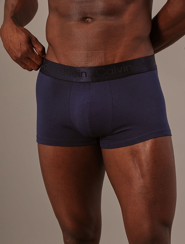 Cueca Low Rise Trunk Pima Cotton Calvin Klein Underwear - Marinho Azul 3