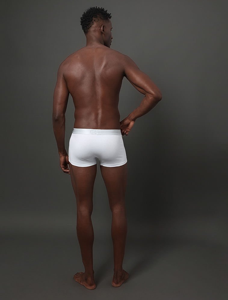 Low Rise Trunk Cotton Ck Reveillon - Light Grey Branco 2