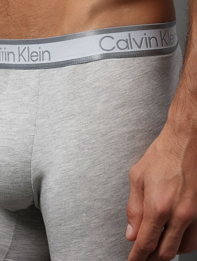 Cueca Boxer Modal Tonal Calvin Klein Underwear - Mescla Cinza 4