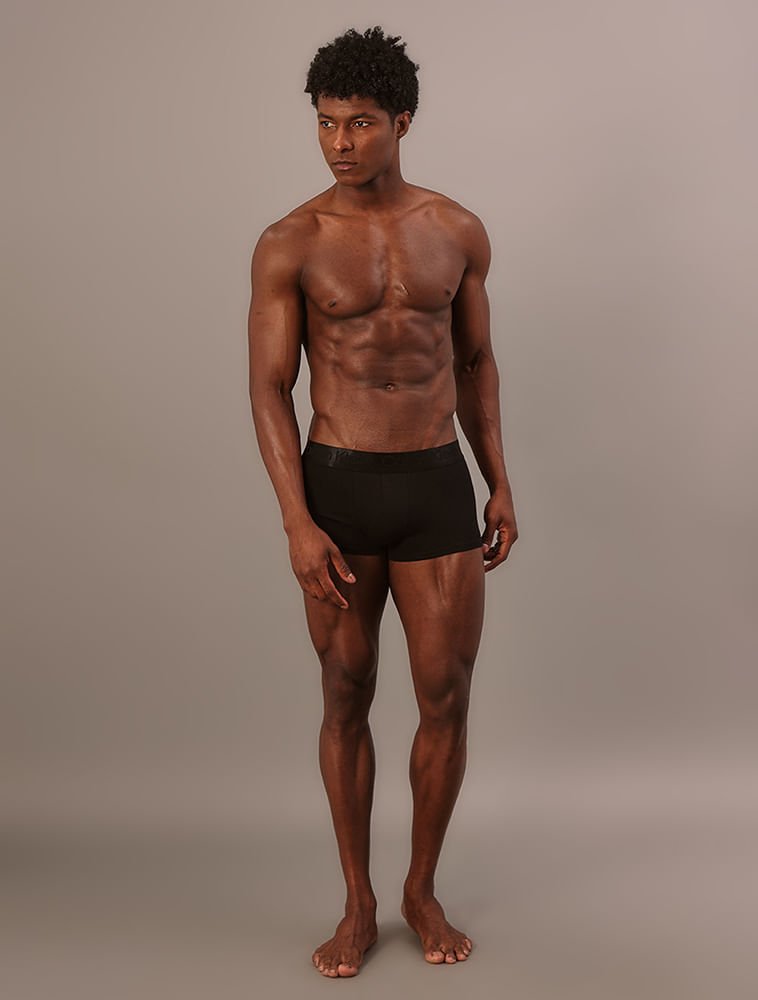 Cueca Low Rise Trunk Pima Cotton Calvin Klein Underwear - Preto