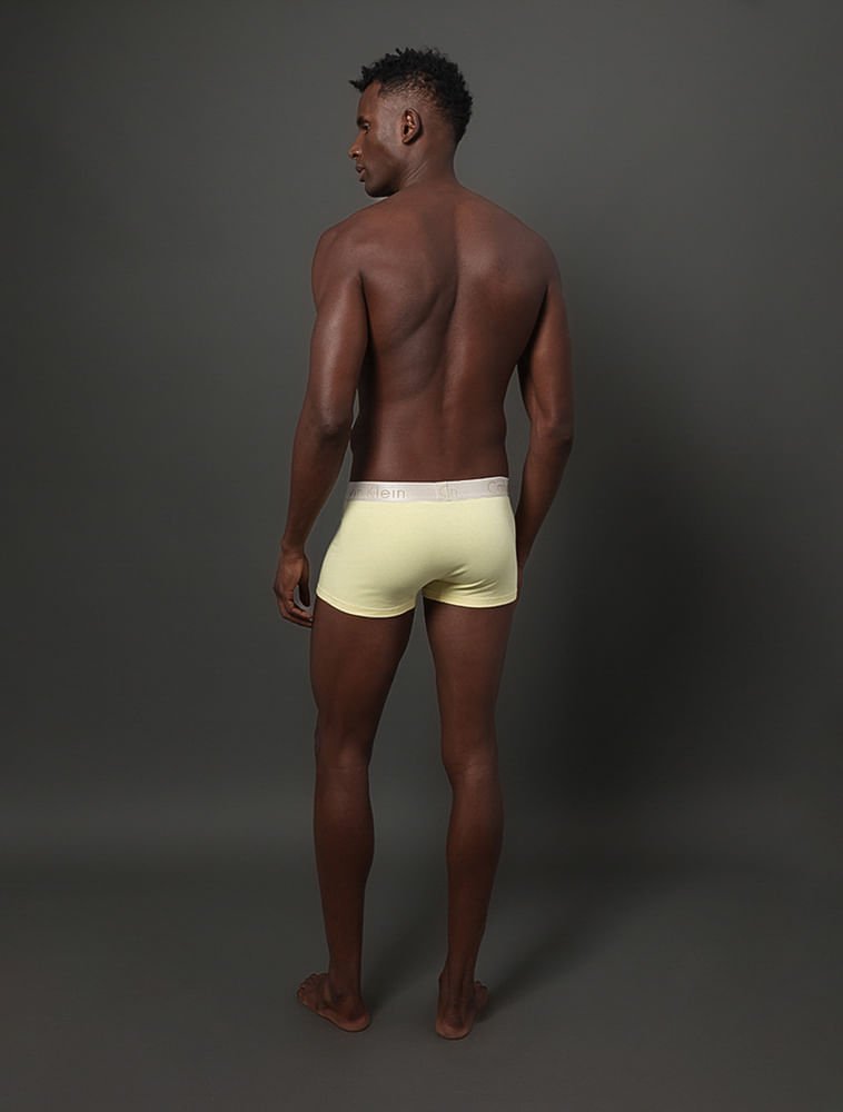 Low Rise Trunk Cotton Ck Reveillon - Amarelo Ouro Amarelo 2