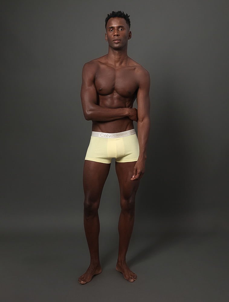 Low Rise Trunk Cotton Ck Reveillon - Amarelo Ouro Amarelo 3