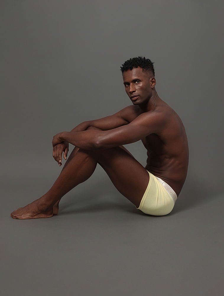 Low Rise Trunk Cotton Ck Reveillon - Amarelo Ouro Amarelo 5