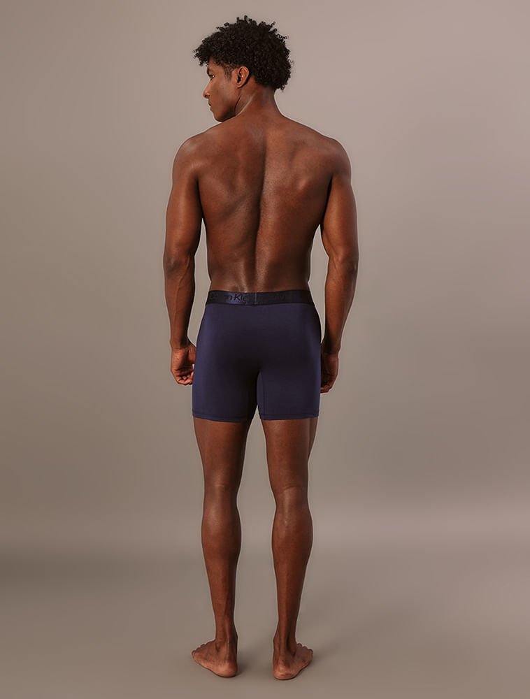 Cueca Boxer Pima Cotton Calvin Klein Underwear - Marinho Azul 4