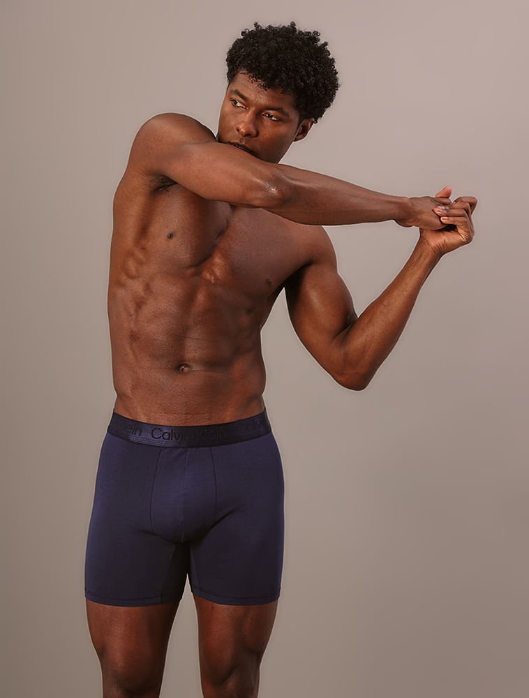 Cueca Boxer Pima Cotton Calvin Klein Underwear - Marinho Azul 5