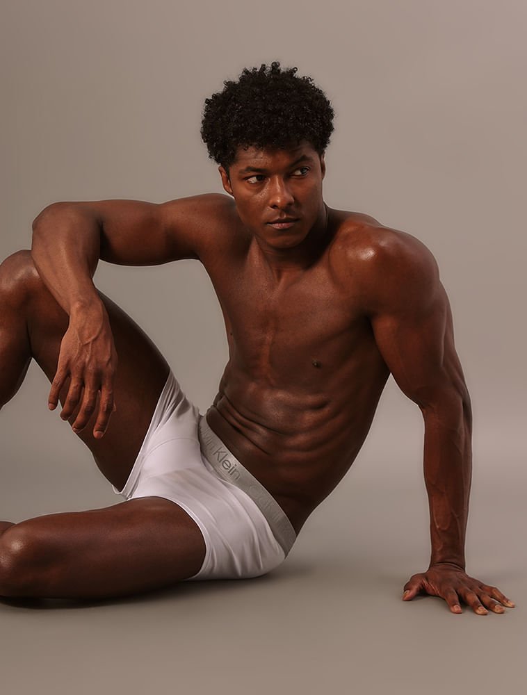 Cueca Low Rise Trunk Pima Cotton Calvin Klein Underwear - Branco Branco 5