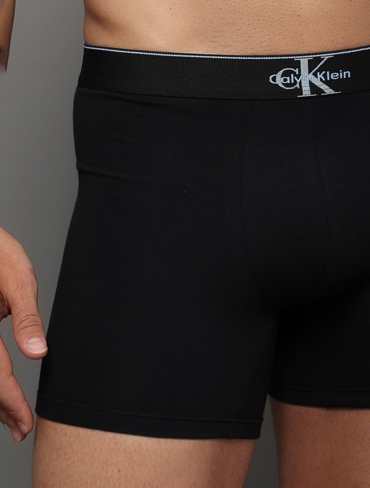 Cueca Boxer Cotton Monogram Calvin Klein Underwear - Preto Preto 4