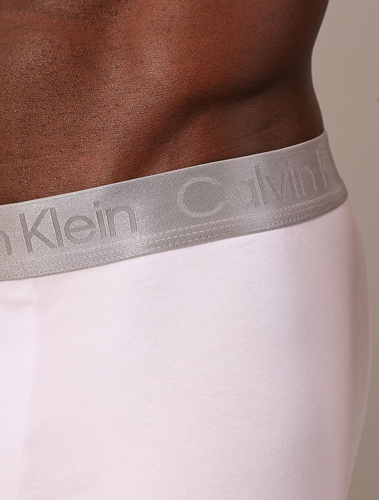 Cueca Boxer Pima Cotton Calvin Klein Underwear - Branco Branco 3