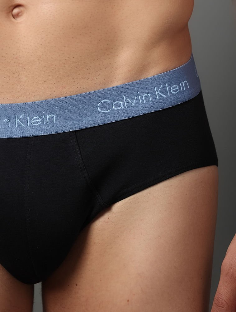 Kit 3 Cuecas Brief Calvin Klein Underwear - Azul Medio/Azul Claro Azul Medio/Azul Claro 4