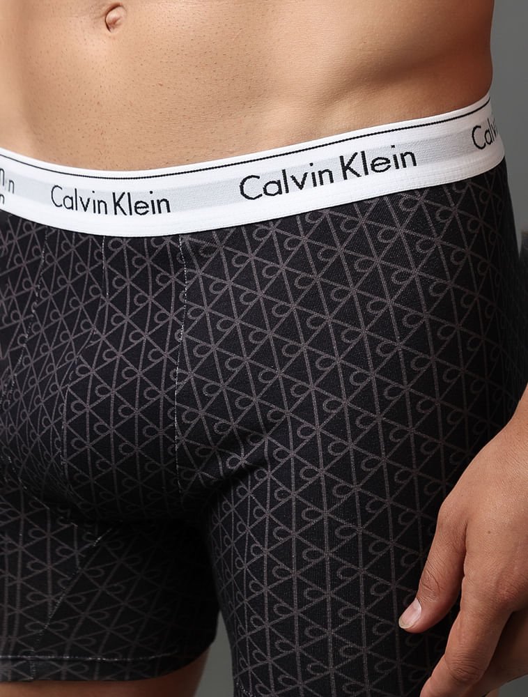 Cueca Boxer Estampada Modern Cotton Calvin Klein Underwear - Preto Preto 4