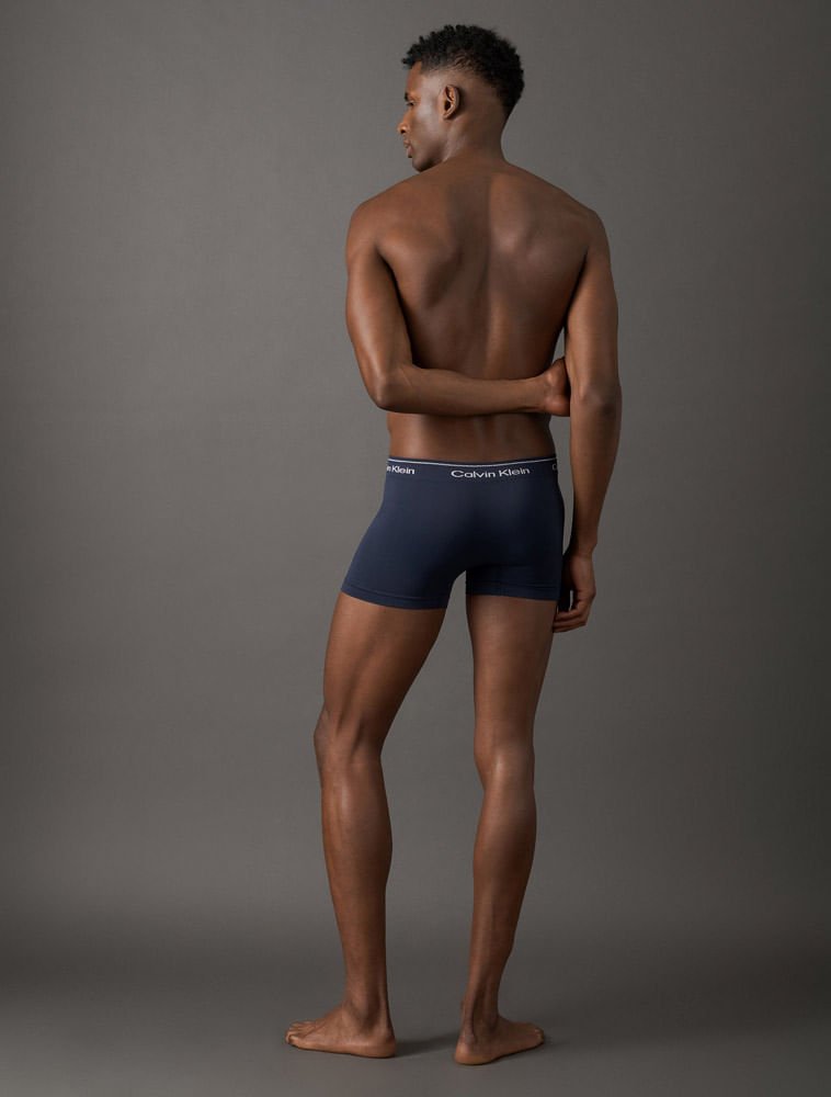 Cueca Trunk Modern Cotton Seamless Calvin Klein Underwear - Azul Escuro Azul 2