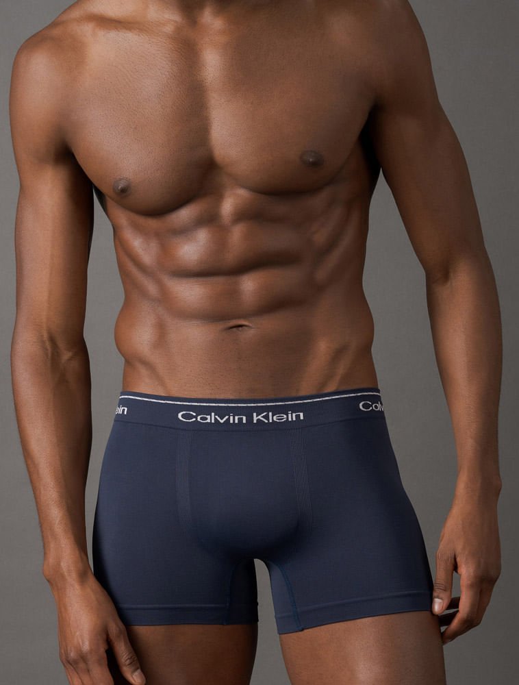 Cueca Trunk Modern Cotton Seamless Calvin Klein Underwear - Azul Escuro Azul 4