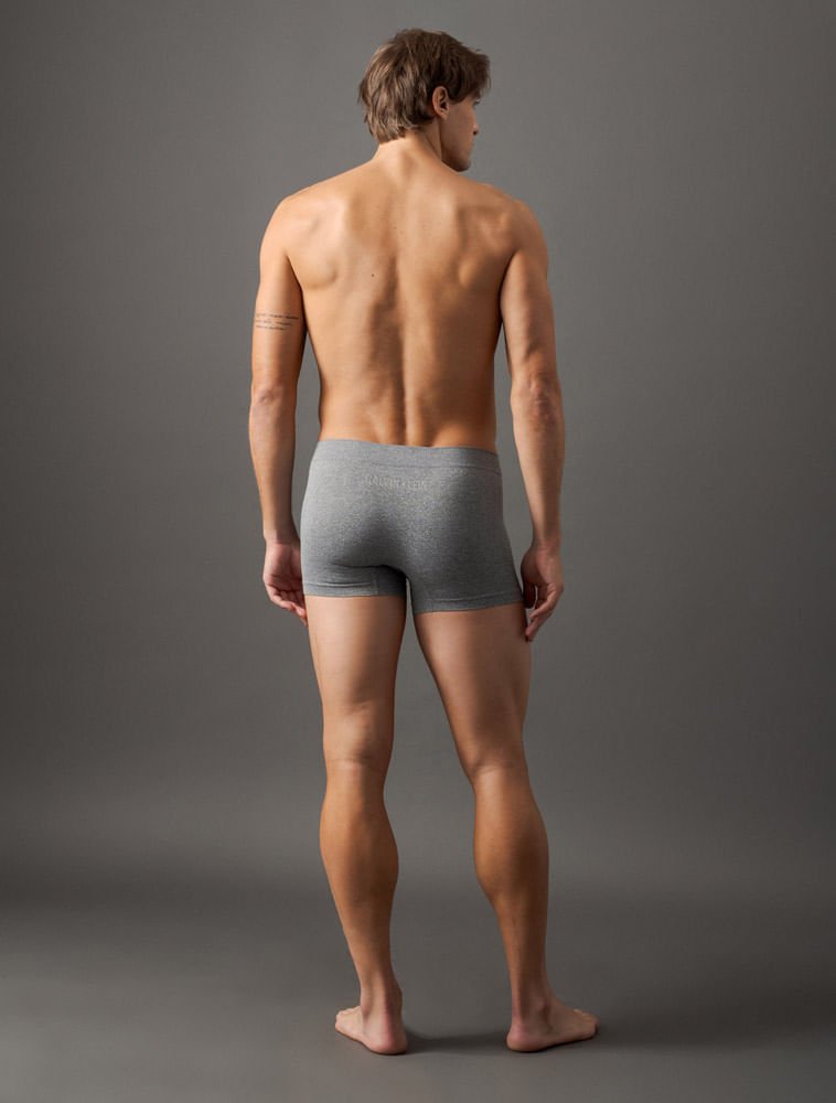 Cueca Trunk Intense Power Seamless Calvin Klein Underwear - Mescla Cinza 2