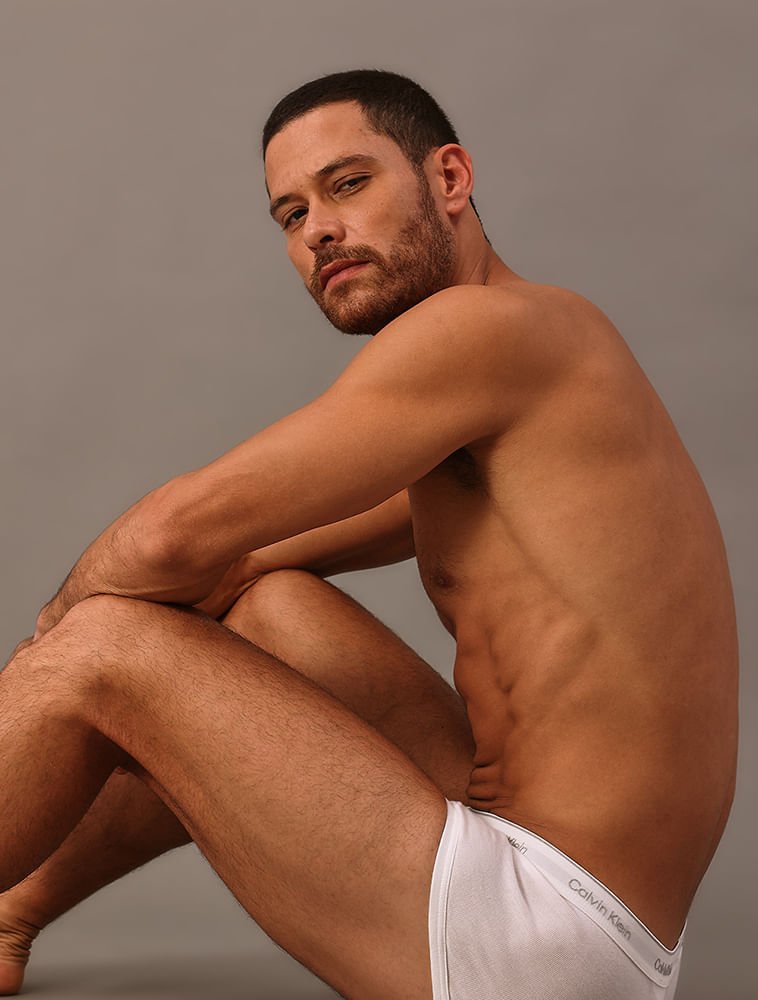 Kit 3 Cuecas Brief Cotton Rib Calvin Klein - White Branco 5