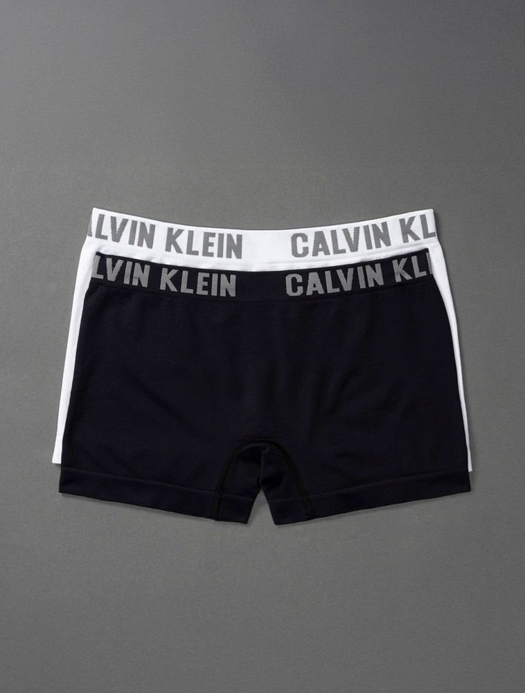 Kit 2 Cuecas Menino Trunk Sem Costura Calvin Klein Underwear - Branco