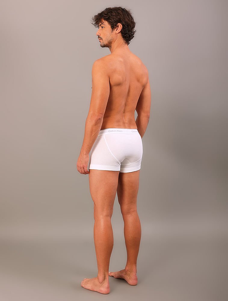 Kit 3 Cuecas Brief de Cotton - White Branco 4