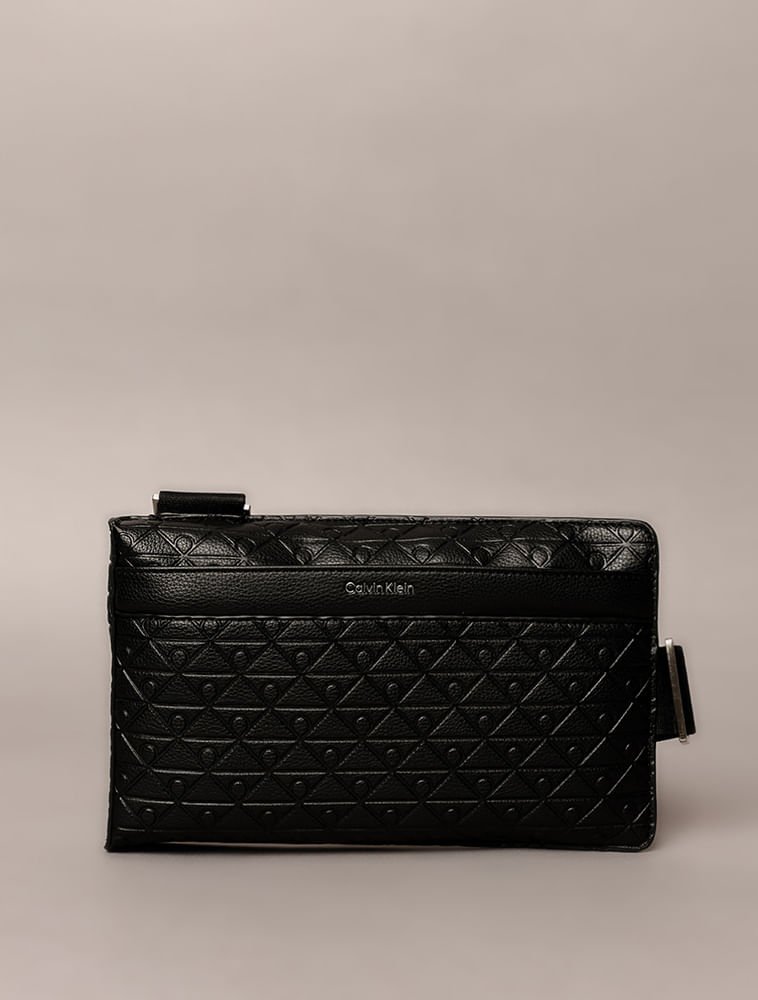 Bolsa Transversal Calvin Klein Relevo Mini - Preto